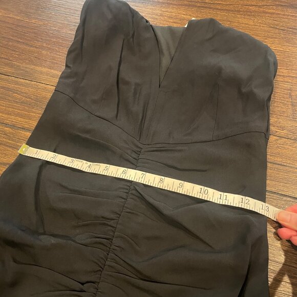 NWT J.Crew Collection Sz 2 Black Full-Length Embellished Ruched Dress CD510 - Picture 12 of 15